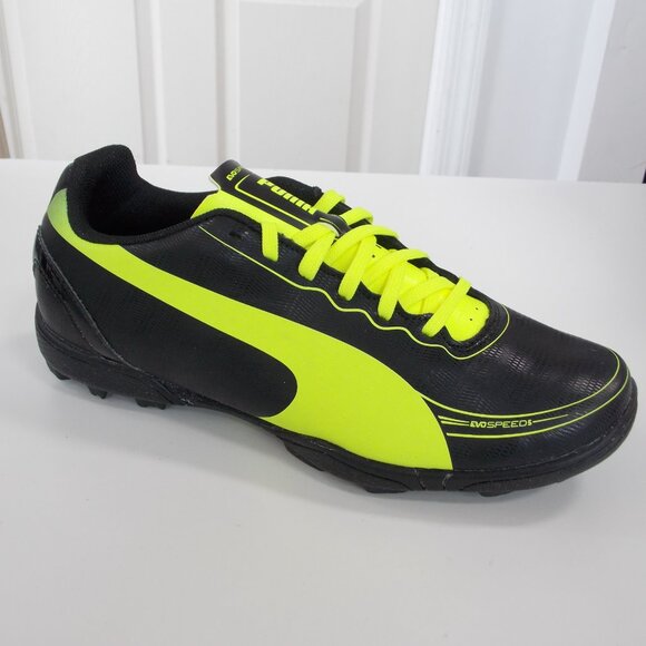 PUMA evoSPEED 5.2 TT Jr Turf Soccer Cleats Football boot Black Youth 102888 NWOB - Picture 5 of 5